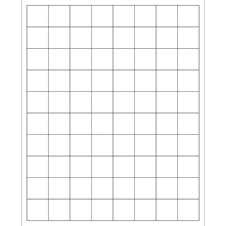 Tape Logic ® Laser Labels, Rectangle, 1" x 1", White, 8000/Case (LL104) Hot