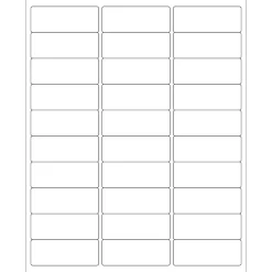 Tape Logic ® Laser Labels, Rectangle, 2 5/8" x 1", White, 3000/Case (LL113)* Address Labels