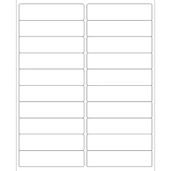 Tape Logic ® Laser Labels, Rectangle, 4" x 1", White, 2000/Case (LL121)* Address Labels