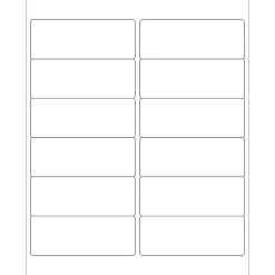 Tape Logic ® Laser Labels, Rectangle, 4" x 1 1/2", White, 1200/Case (LL123)* Address Labels