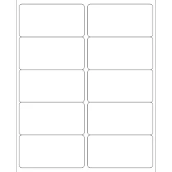 Tape Logic ® Laser Labels, Rectangle, 4" x 2", White, 1000/Case (LL124)* Address Labels