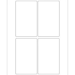 Tape Logic ® Laser Labels, Rectangle, 3" x 5", White, 400/Case (LL117)* Address Labels