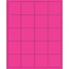 Tape Logic ® Rectangle Laser Labels, 2" x 2", Fluorescent Pink, 2000/Case (LL172PK)* Address Labels