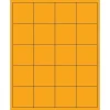 Tape Logic ® Rectangle Laser Labels, 2" x 2", Fluorescent Orange, 2000/Case (LL172OR)* Address Labels