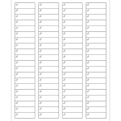 Tape Logic ® Rectangle Laser Labels, 1 3/4" x 1/2", Crystal Clear, 8000/Case (LL235CC)* Address Labels
