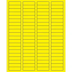 Tape Logic ® Rectangle Laser Labels, 1 3/4" x 1/2", Fluorescent Yellow, 8000/Case (LL170YE)* Address Labels