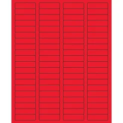 Tape Logic ® Rectangle Laser Labels, 1 3/4" x 1/2", Fluorescent Red, 8000/Case (LL170RD)* Address Labels