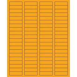 Tape Logic ® Rectangle Laser Labels, 1 3/4" x 1/2", Fluorescent Orange, 8000/Case (LL170OR)* Address Labels