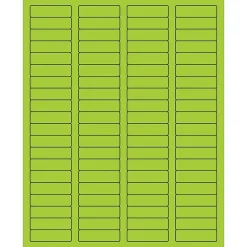 Tape Logic ® Rectangle Laser Labels, 1 3/4" x 1/2", Fluorescent Green, 8000/Case (LL170GN)* Address Labels