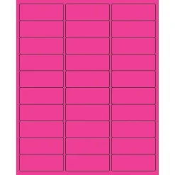 Tape Logic ® Rectangle Laser Labels, 2 5/8" x 1", Fluorescent Pink, 3000/Case (LL173PK)* Address Labels