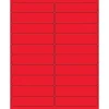 Tape Logic ® Rectangle Laser Labels, 4" x 1", Fluorescent Red, 2000/Case (LL177RD)* Address Labels