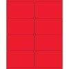 Tape Logic ® Rectangle Laser Labels, 4" x 2 1/2", Fluorescent Red, 800/Case (LL179RD)* Address Labels
