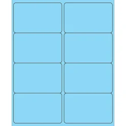 Tape Logic ® Rectangle Laser Labels, 4" x 2 1/2", Pastel Blue, 800/Case (LL179BE)* Address Labels