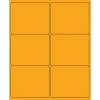 Tape Logic ® Rectangle Laser Labels, 4" x 3 1/3", Fluorescent Orange, 600/Case (LL180OR)* Address Labels
