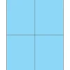 Tape Logic ® Rectangle Laser Labels, 4 1/4" x 5 1/2", Pastel Blue, 400/Case (LL183BE)* Address Labels