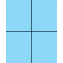 Tape Logic ® Rectangle Laser Labels, 4 1/4" x 5 1/2", Pastel Blue, 400/Case (LL183BE)* Address Labels