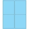Tape Logic ® Rectangle Laser Labels, 4" x 5", Pastel Blue, 400/Case (LL181BE)* Address Labels