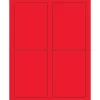Tape Logic ® Rectangle Laser Labels, 3 1/2" x 5", Fluorescent Red, 400/Case (LL176RD)* Address Labels