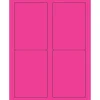 Tape Logic ® Rectangle Laser Labels, 3 1/2" x 5", Fluorescent Pink, 400/Case (LL176PK)* Address Labels