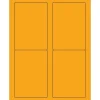 Tape Logic ® Rectangle Laser Labels, 3 1/2" x 5", Fluorescent Orange, 400/Case (LL176OR)* Address Labels
