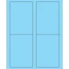 Tape Logic ® Rectangle Laser Labels, 3 1/2" x 5", Pastel Blue, 400/Case (LL176BE)* Address Labels