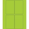 Tape Logic ® Rectangle Laser Labels, 3" x 5", Fluorescent Green, 400/Case (LL175GN)* Address Labels
