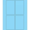 Tape Logic ® Rectangle Laser Labels, 3" x 5", Pastel Blue, 400/Case (LL175BE)* Address Labels