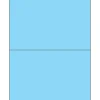 Tape Logic ® Rectangle Laser Labels, 8 1/2" x 5 1/2", Pastel Blue, 200/Case (LL184BE)* Address Labels