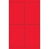 Tape Logic ® Rectangle Laser Labels, 4" x 6", Fluorescent Red, 400/Case (LL186RD)