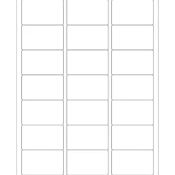 Tape Logic ® Rectangular Laser Labels, 2 1/2" x 1 1/2", White, 2100/Case (LL112) Online