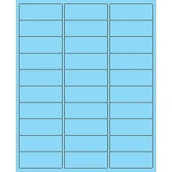 Tape Logic ® Removable Rectangle Laser Labels, 2 5/8" x 1", Pastel Blue, 3000/Case (LL405BE) Online