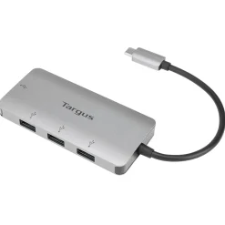 Usb Hubs<Targus 4-Port USB-C Hub, Silver (ACH226BT)