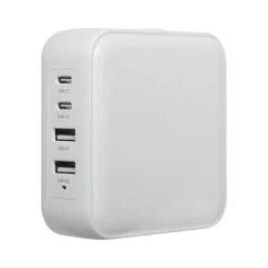 Targus PowerElite USB Type-C/USB Type-A 100W Universal Wall Charger, White (APA10906US)