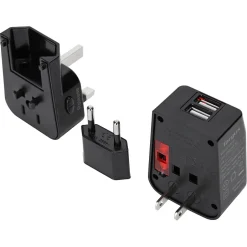 Targus World Travel Plastic Travel Power Adapter, Black (APK032US)