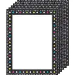 New Chalkboard Brights Computer Paper, 50 Per Pack, 6 Packs (TCR5837-6) Classroom Paper