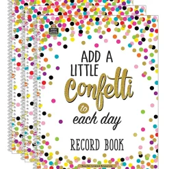 Hot Confetti Record Book, Pack of 3 (TCR3570-3) Grade Books