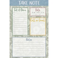 Teacher Created Resources Classroom Cottage Notepad & Refill, Multicolored, 12/Bundle (TCR7198-12) New