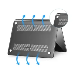 TechProtectus Laptop Case with Keyboard Cover and Screen Protector, Black, Plastic (TP-BK-K-MA13M1)