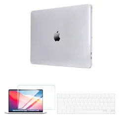 TechProtectus Laptop Case with Keyboard Cover and Screen Protector, Clear, Plastic (TP-CYCL-MP13ST)
