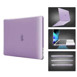 TechProtectus Laptop Case with Keyboard Cover and Screen Protector, Light Purple, Plastic (TP-LP-K-MA13M1)