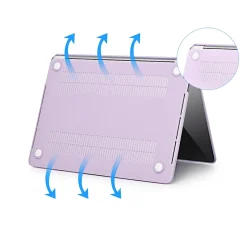 TechProtectus Laptop Case with Keyboard Cover and Screen Protector, Light Purple, Plastic (TP-LP-K-MA13M1)