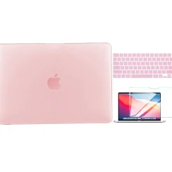 TechProtectus Laptop Case with Keyboard Cover and Screen Protector, Rose Quartz, Plastic (TP-RQ-K-MP14M1)