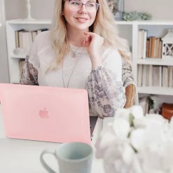 TechProtectus Laptop Case with Keyboard Cover and Screen Protector, Rose Quartz, Plastic (TP-RQ-K-MP14M1)