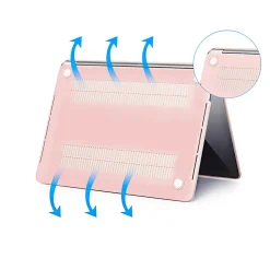 TechProtectus Laptop Case with Keyboard Cover and Screen Protector, Rose Quartz, Plastic (TP-RQ-K-MP13M1)