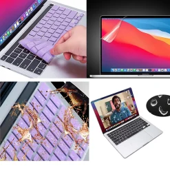 TechProtectus Laptop Case with Keyboard Cover and Screen Protector, Light Purple, Plastic (TP-LP-K-MP13M1)