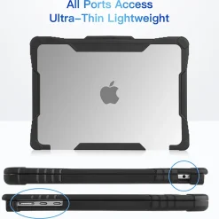 TechProtectus Rugged Laptop Sleeve with Keyboard Cover for Apple 13.6 Macbook Air 2022 M2, Clear (TP-RCL-MA13M2)