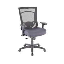 Discount TP7000 Mesh Back Fabric Task Chair, Black and Agate Gray (TP7000-AGATE) Office Chairs