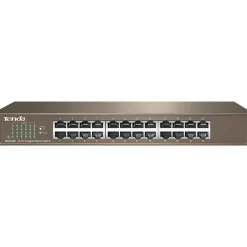 Tenda TEG1024D 24-Port Gigabit Ethernet Unmanaged Switch, Up to 2000 Mbps, Brown (TEG1024D)* Ethernet Switches & Splitters