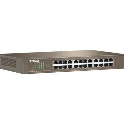 Tenda TEG1024D 24-Port Gigabit Ethernet Unmanaged Switch, Up to 2000 Mbps, Brown (TEG1024D)* Ethernet Switches & Splitters