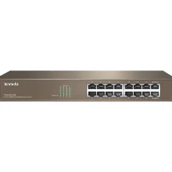 Tenda TEG1016D 16-Port Gigabit Ethernet Unmanaged Switch, Up to 2000 Mbps, Brown (TEG1016D)* Ethernet Switches & Splitters